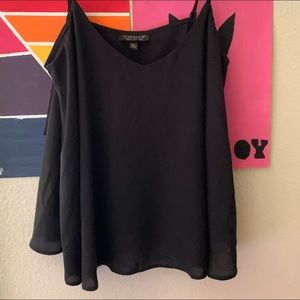 topshop black tank top